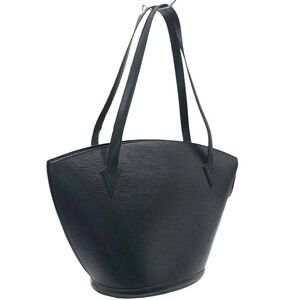 Louis Vuitton Saint Jacques Shopping Epi Tote Bag Black